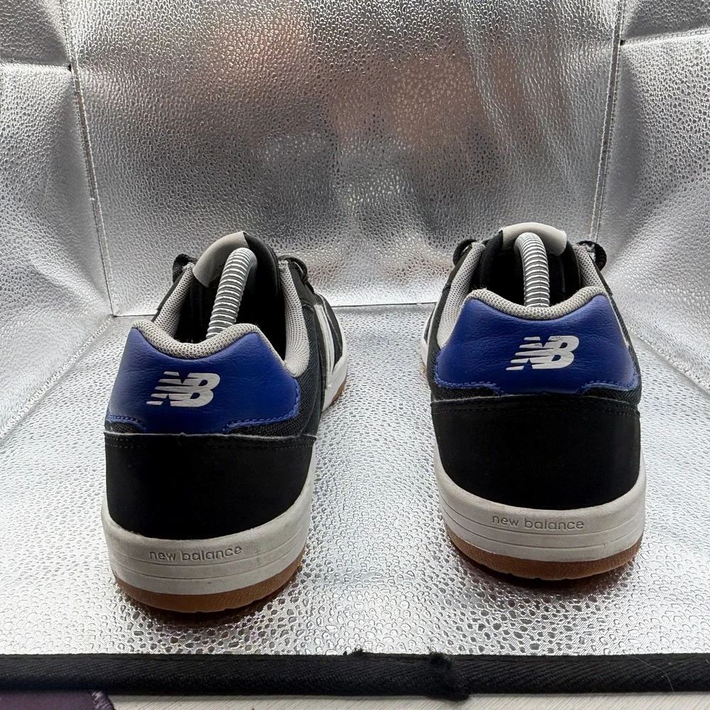 Size 9.5 New Balance 425 Black‎ White Blue Mens Skateboarding Sneakers AM425BKR